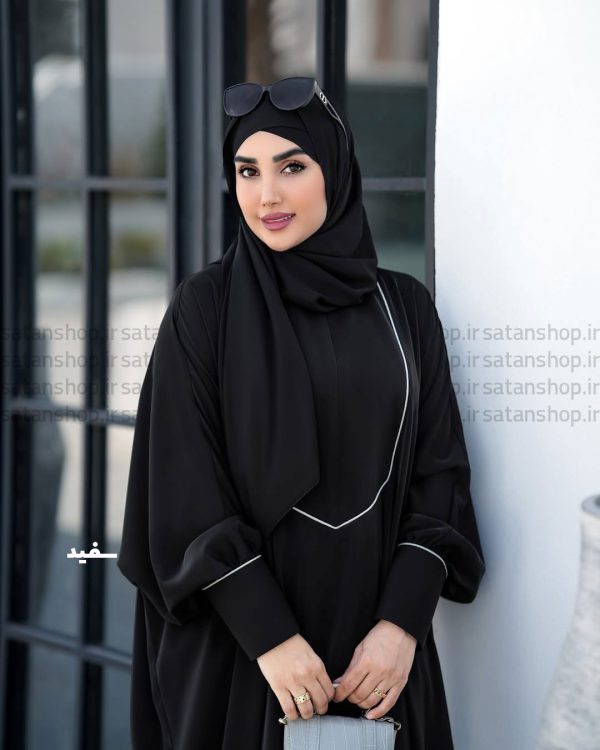 عبا نگار مغزی دوزی سفید