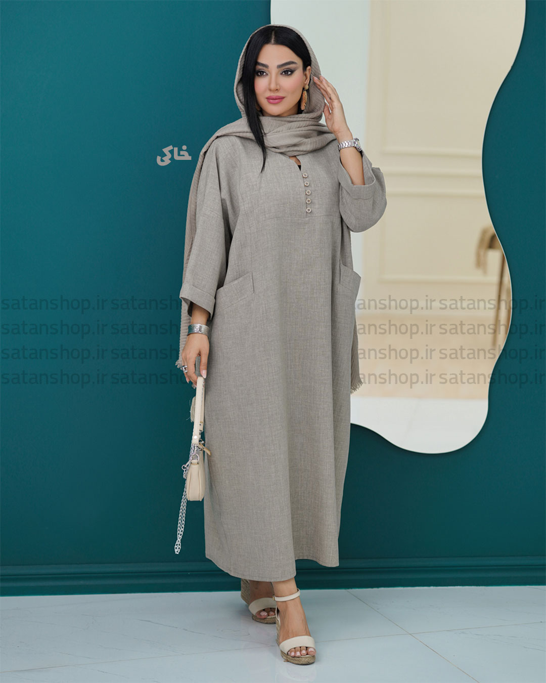 کفتان پریسا خاکی